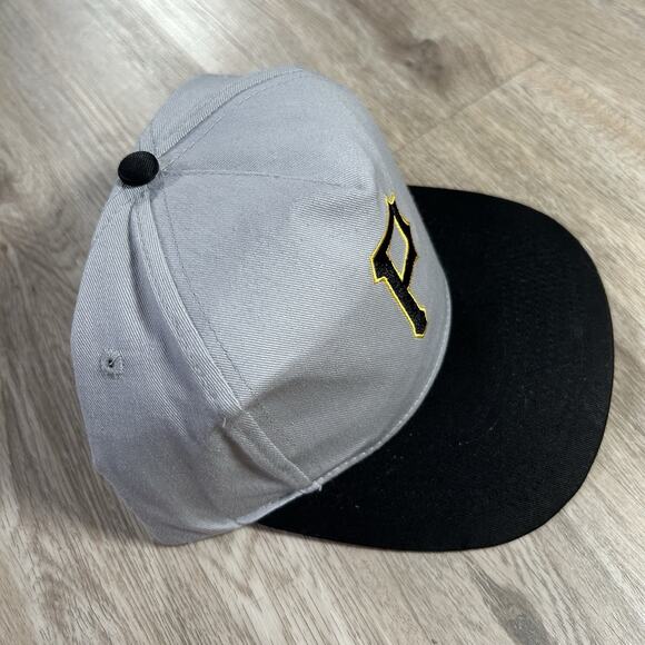 Vintage‎ Pittsburgh Pirates Hat Snapback MLB Baseball Gray Black Cap - Picture 6 of 7